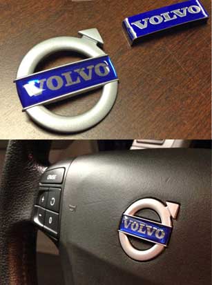 Aufkleber Logo Badge für Volvo S60 XC90 S40 S80 XC60, Auto Logo
