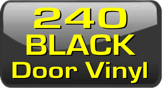 240 Black Door Vinyl Stripes.